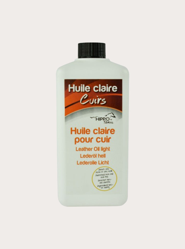 Huile claire pour cuir